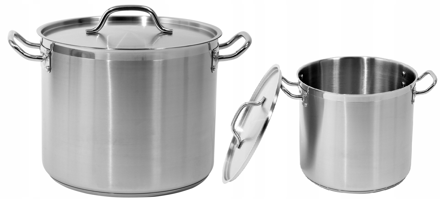 Hrniec Nízky S Pokrievkou Z Nerezovej Ocele 36X18CM 18,3L Yato YG-00044