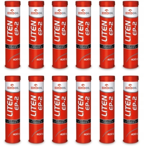 

Smar Łożyskowy Orlen Liten EP-2 400g Kartusz 12szt