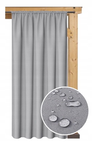 ZASŁONA WODOSZCZELNA 155X180 NA TAŚMIE MARSZCZĄCEJ