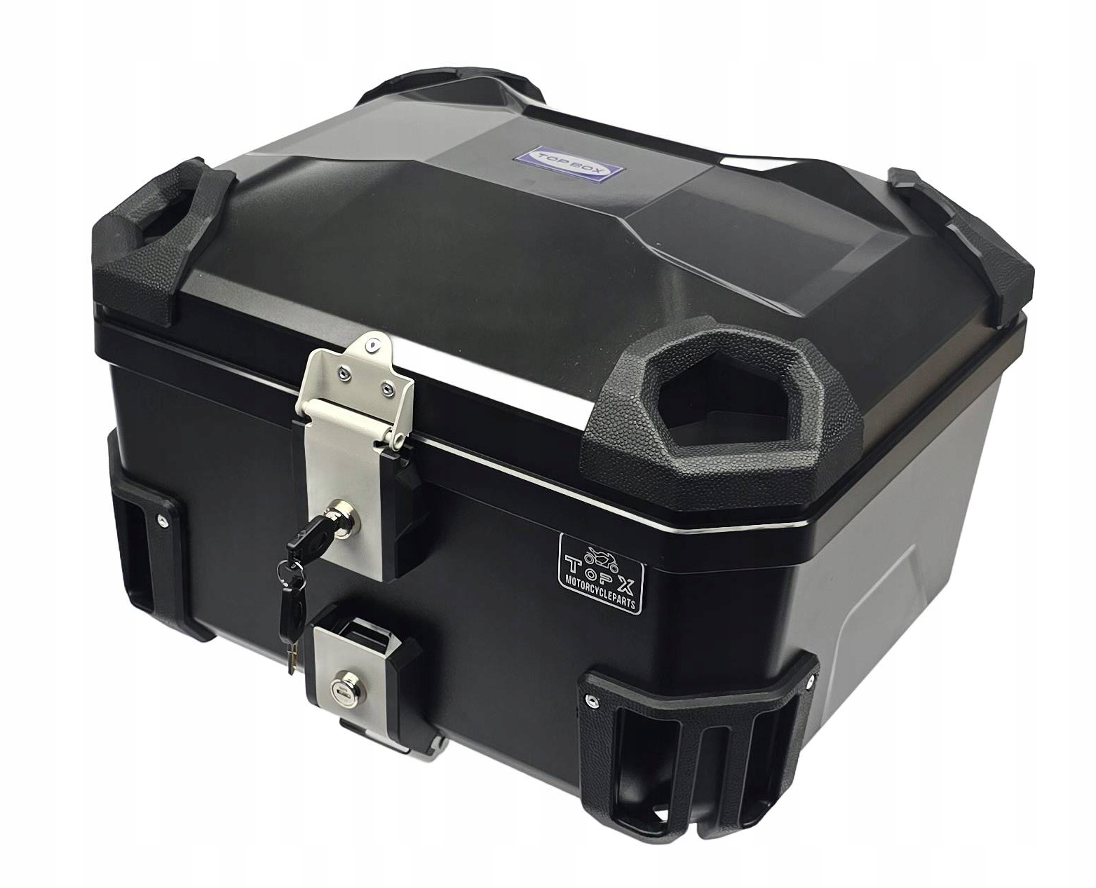 Motocyklový kufr Centrální plastový Abs 48L Boston TopX Polstrování Deska
