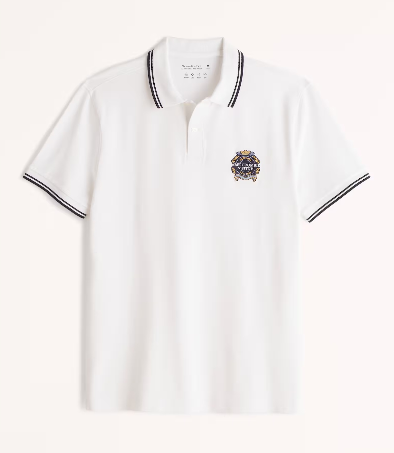 Polo tričko Abercrombie&Fitch Hollister tričko L bílá