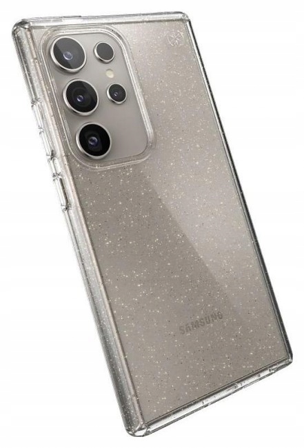 Etui Speck Presidio Lux Glitter do Samsung Galaxy S24 Ultra przezroczyste z