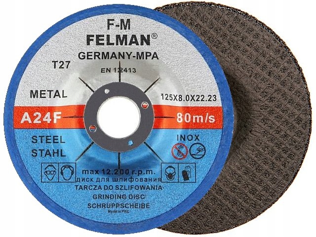 

Tarcza tarcze do szlifowania metalu Grube 125 x 8
