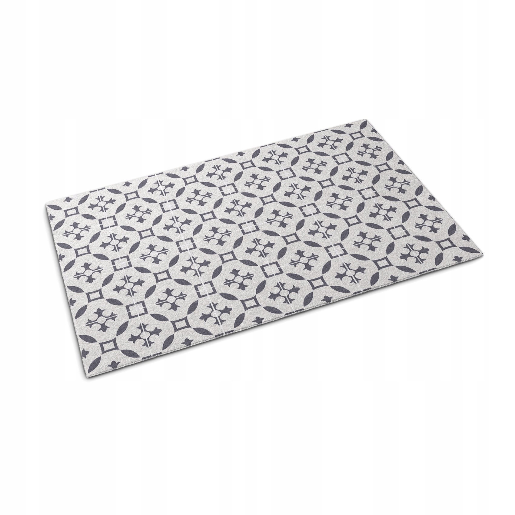 Absorpčná vstupná rohožka pod dvere Hnedá Geometria 90x60