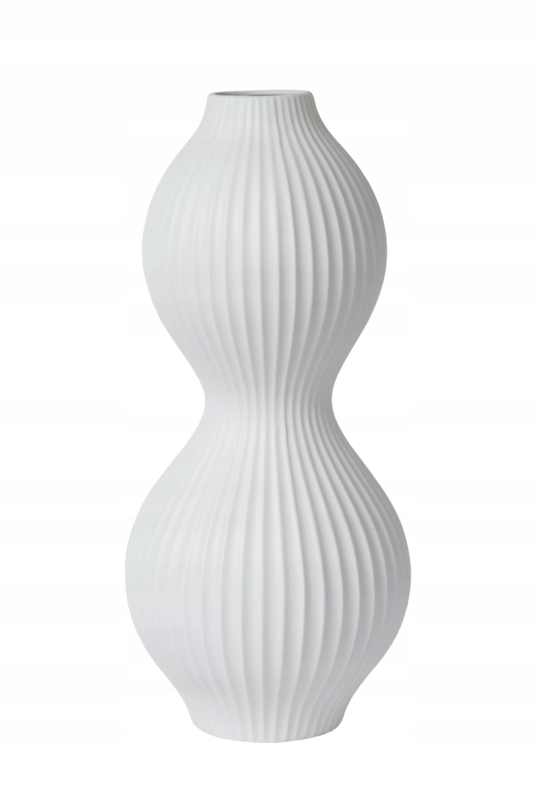 Porcelánová stolová lampa glamour biela, elegantná, ozdobná, 40 cm Lucide