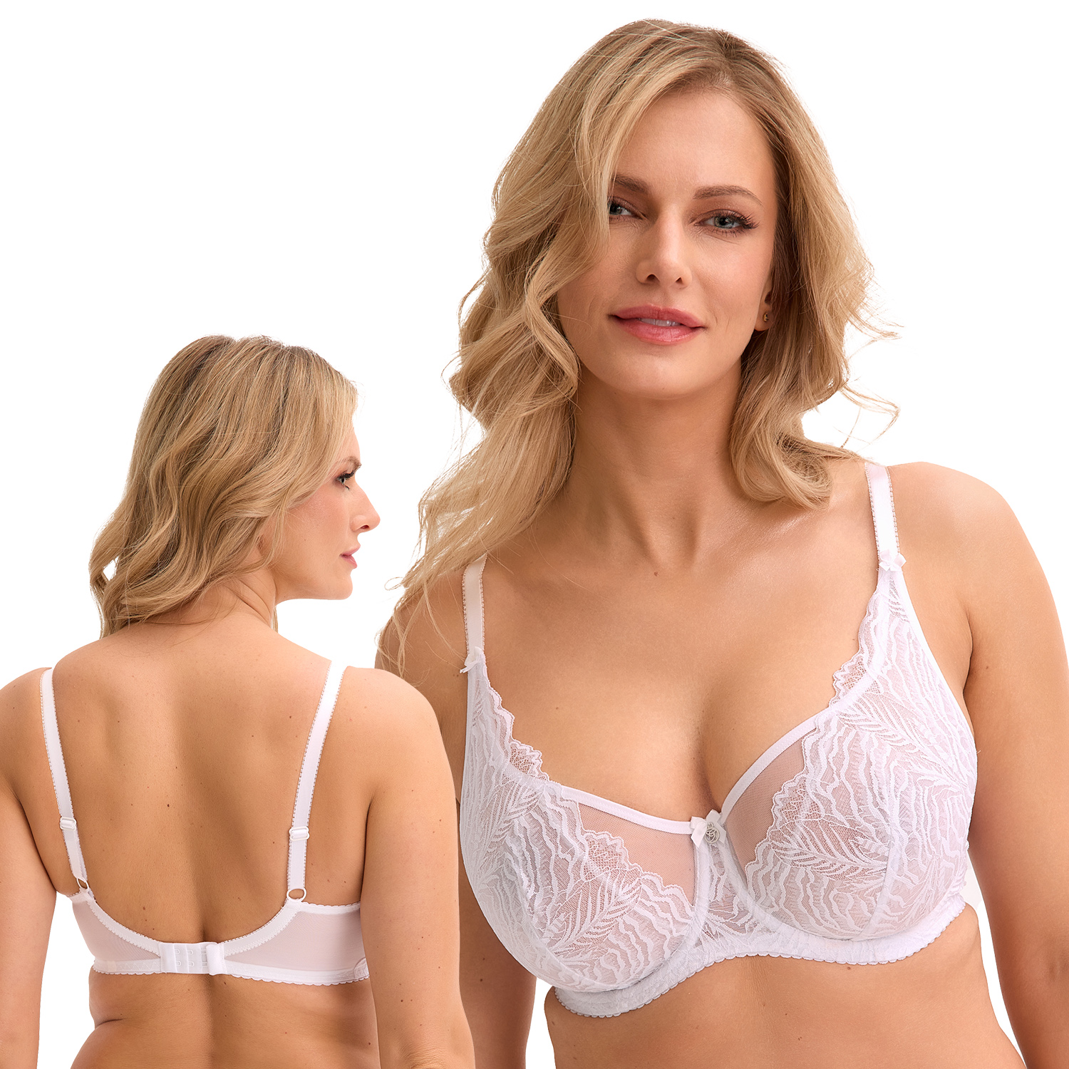 Gaia 1229 Jessia bílá 70D měkká podprsenka