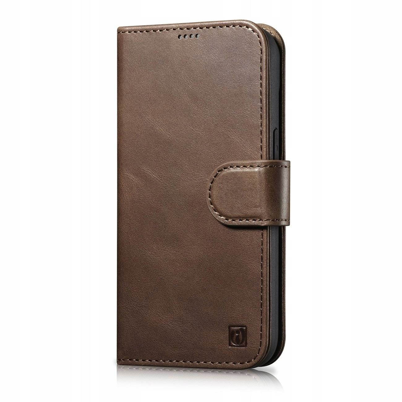 iCarer Oil Wax Wallet Case 2in1 etui iPhone 14 Plus skórzany pokrowiec z