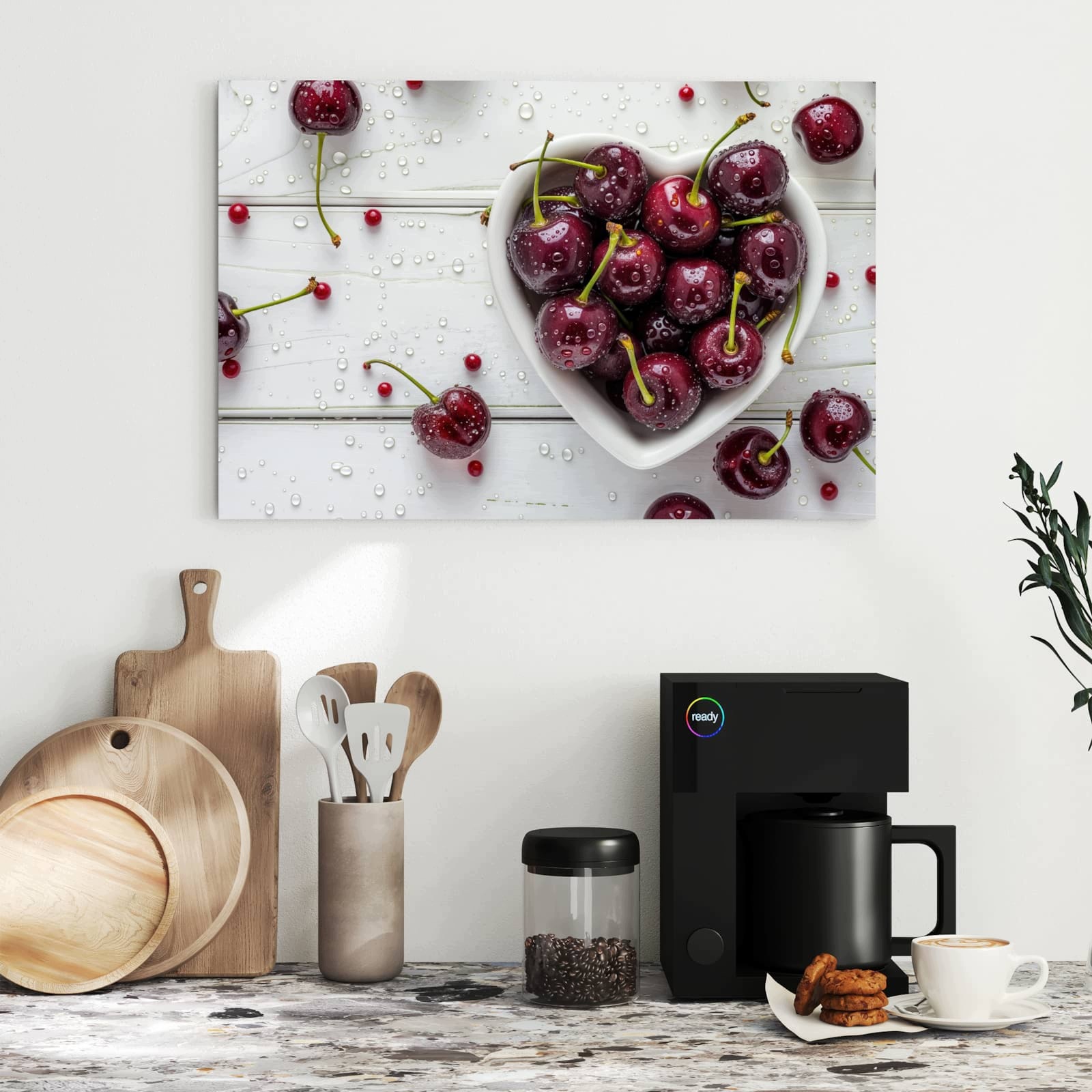 Magnetická tabule Svěží a Třešně 60 × 40 cm