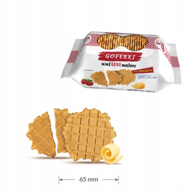 Gotszlik Goferki maślane waflowe 28 szt x 70 g