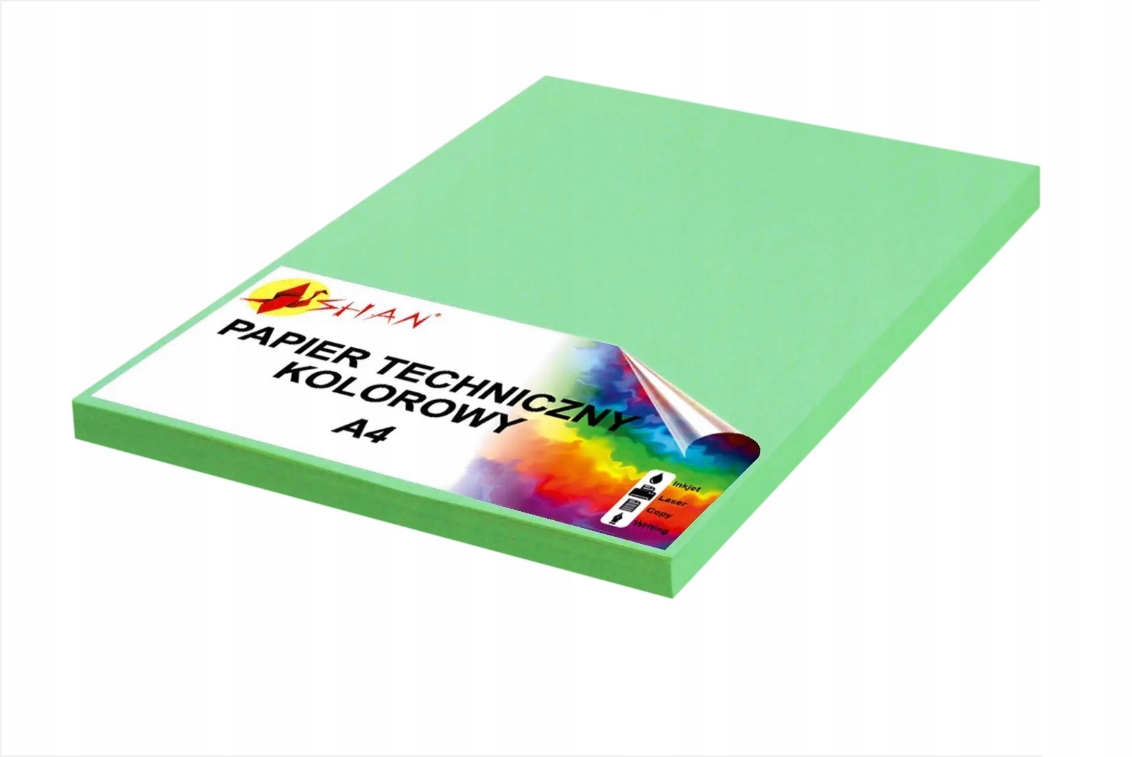 

Papier techniczny A4 140g zielony seledynowy 50ark