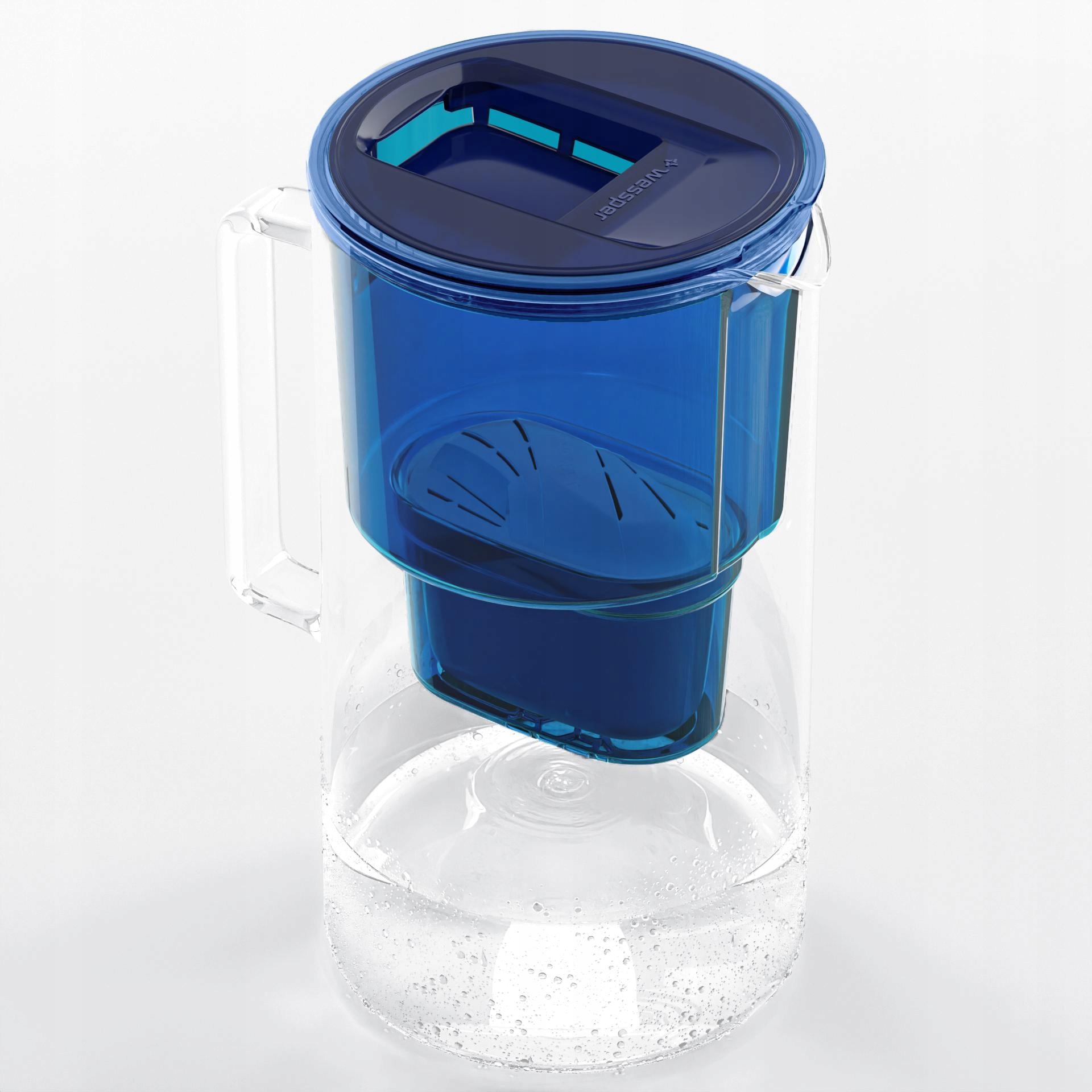 DZBANEK SZKLANY WESSPER D2 BOROSILICATE 3l + 10x FILTR WKŁAD WODY WESSPER Model D2 Borosilicate