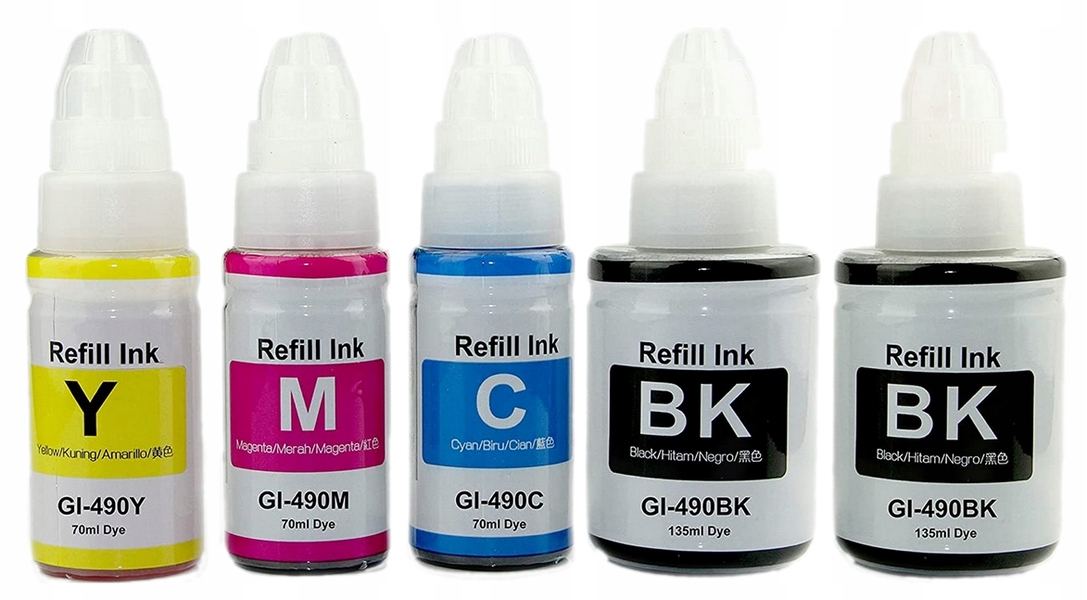 

5x Tusz Do Drukarki Canon Pixma G2411 G3411 G4411