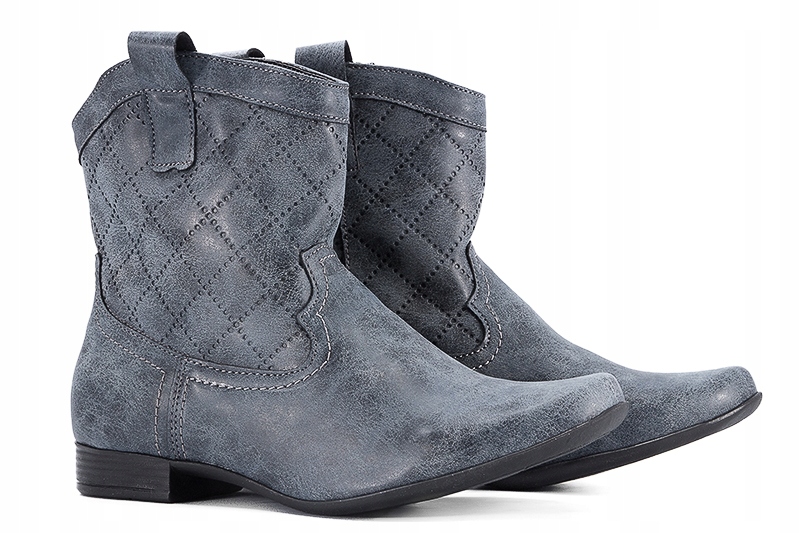 KORNECKI 4919 BOTKI DZIEWCZĘCE KOZACZKI WIOSENNE granatowe Płeć dziewczynki