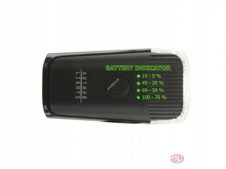 Lampka przednia AUTHOR Vision 800 lm USB Marka Author