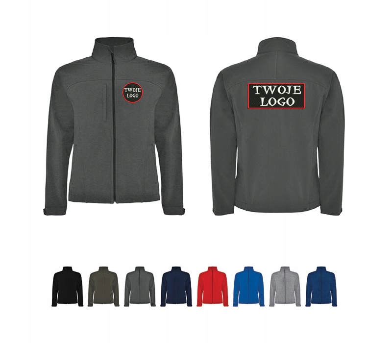 

Softshell męski z haftem premium Haft firma Logo