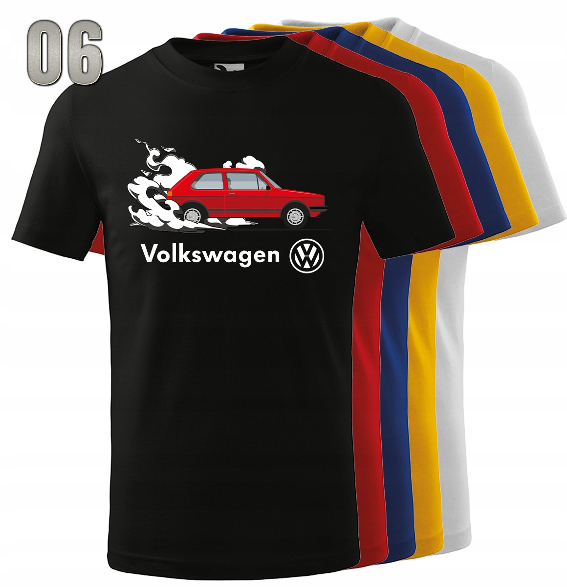 KOSZULKA MĘSKA PREZENT DLA KIEROWCY VOLKSWAGEN XXL Dekolt okrągły