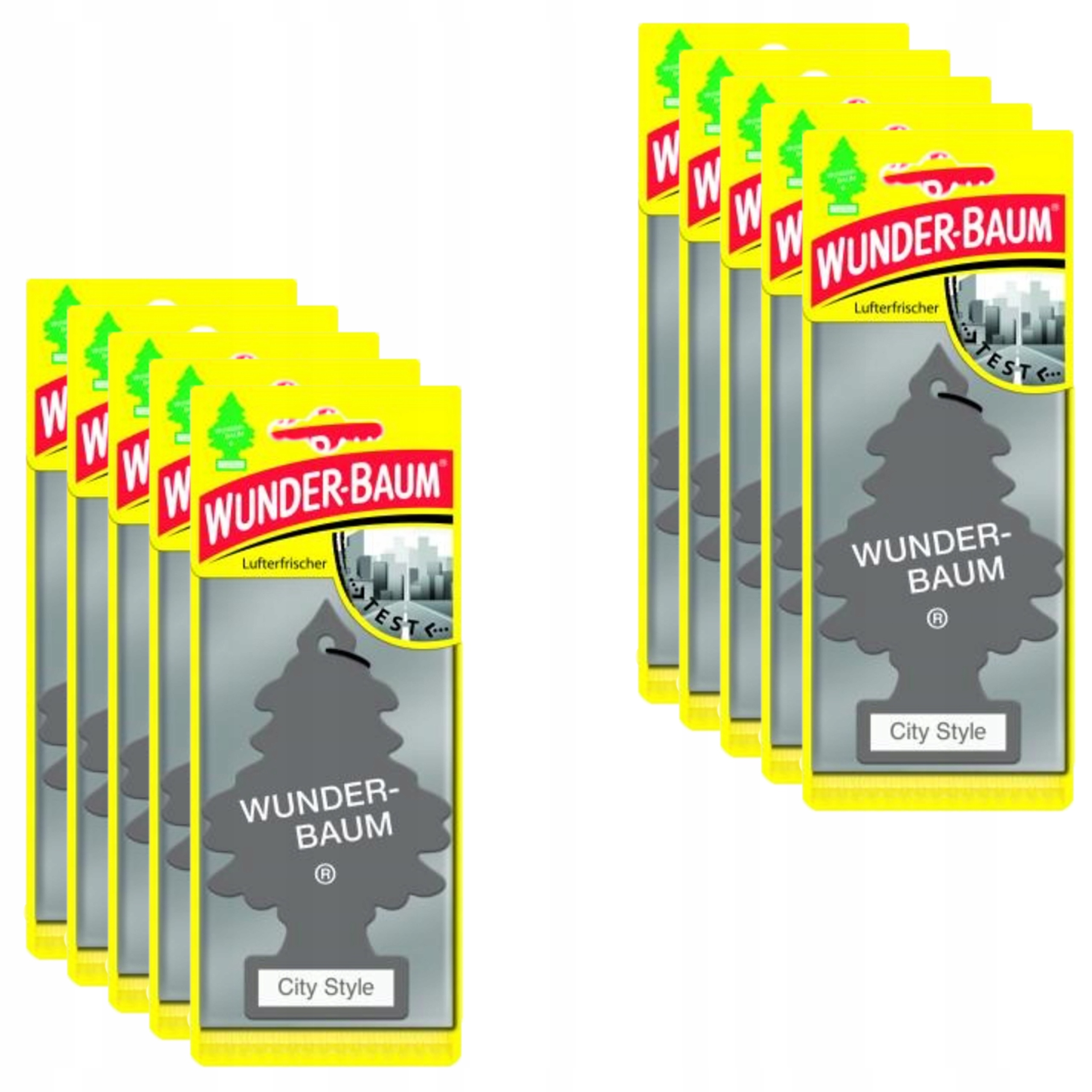 Wunder-Baum City Style – choinka zapachowa do auta 10 szt.
