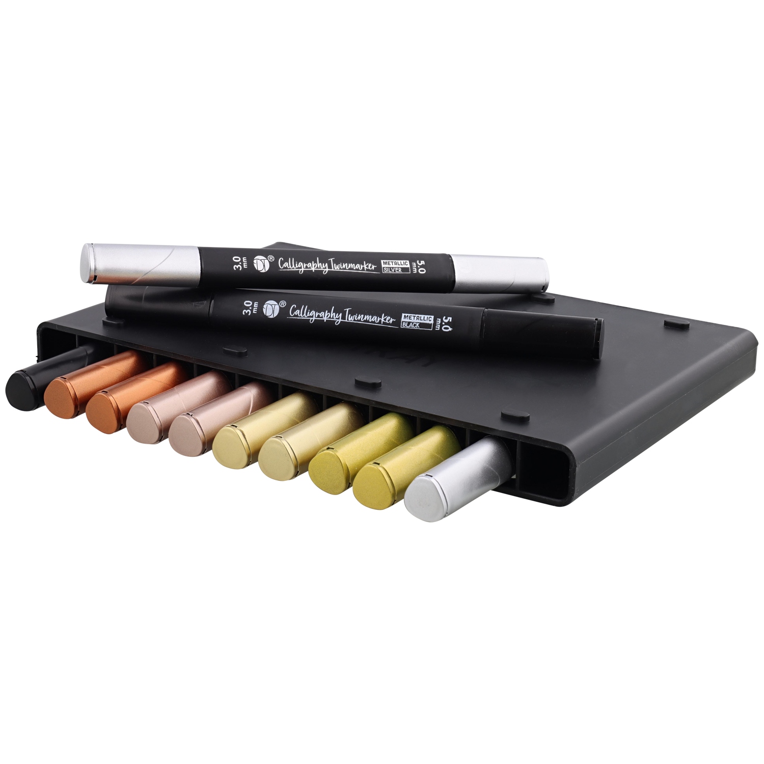 PISAKI DO KALIGRAFII 12 SZTUK DECO TIME METALIC 60 Marka DecoTime