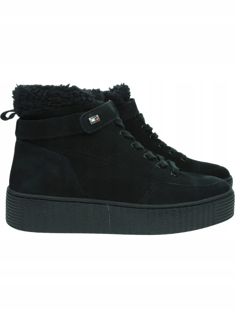 Zimní boty Tommy Hilfiger Faux Fur Nubuck Low Lace-Up FW0FW08172 Bds 41