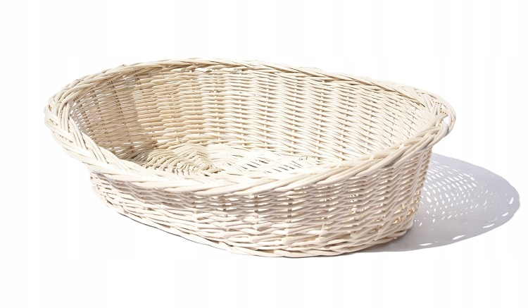 Levně Pelíšek Proutí Lehátko pro psa kočku 50 cm Ecru