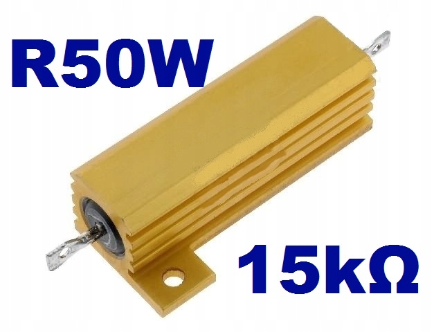 

Rezystor z radiatorem 15kohm 50W 5%