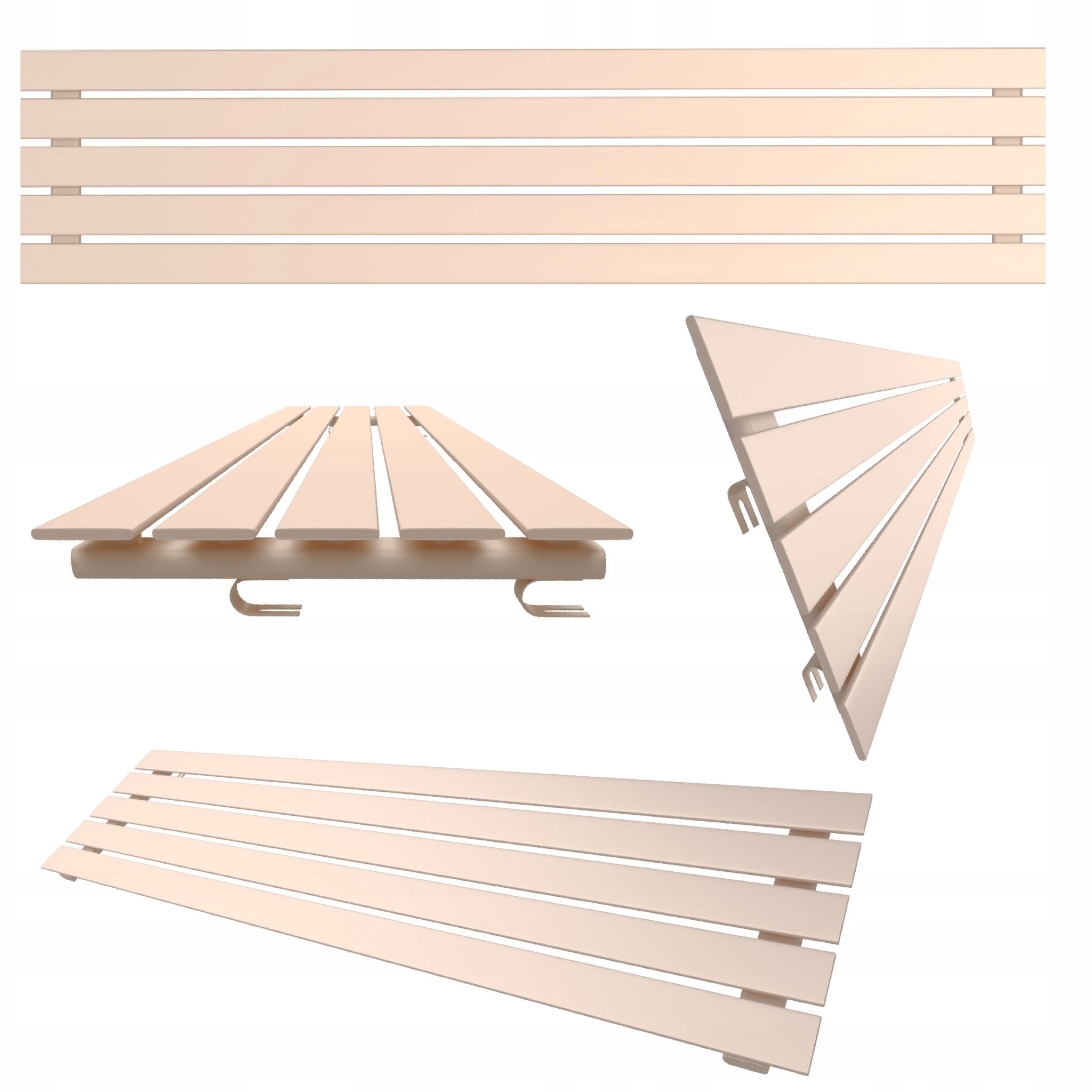 Pokojový radiátor úrovně Belloslim 38x160 zlatý růžový