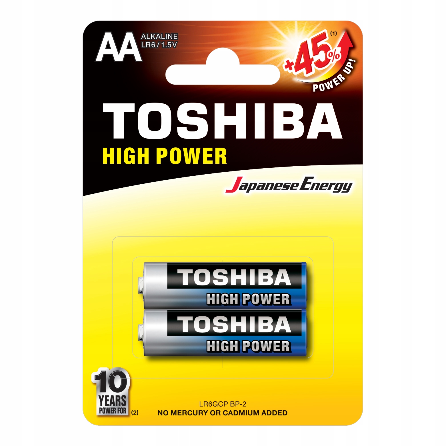 2x Baterie Alkaliczne TOSHIBA PALUSZKI LR6 AA