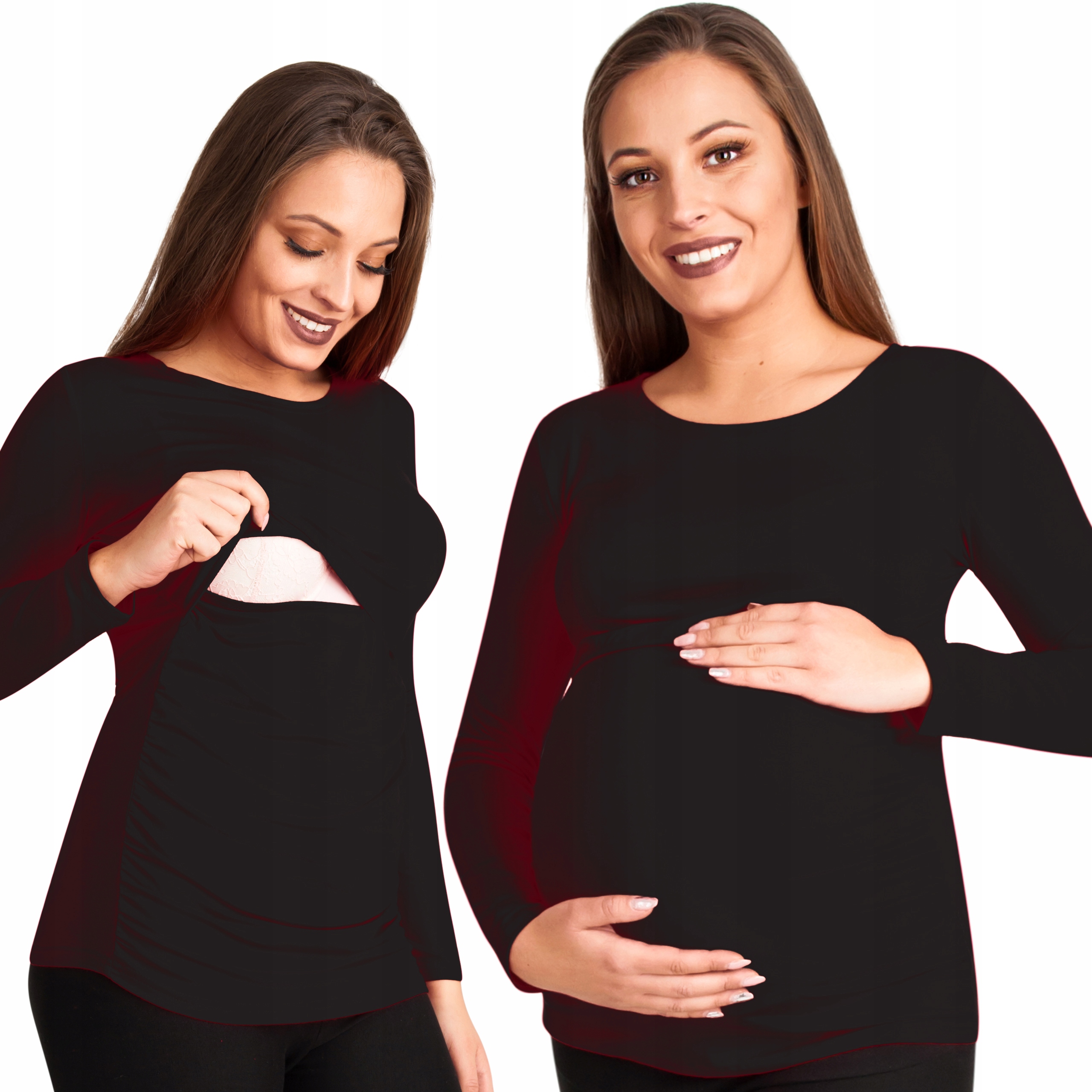 

Bluzka Ciążowa I Do Karmienia Długi Rękaw