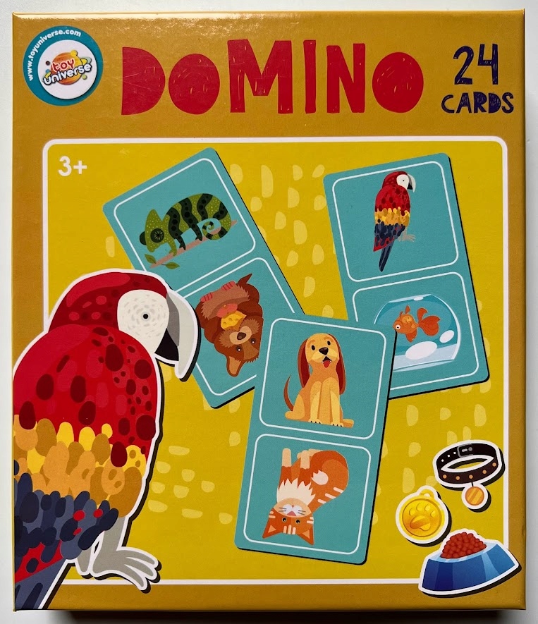 Gra logiczna DOMINO EDUKACYJNA 24 KARTY 3+