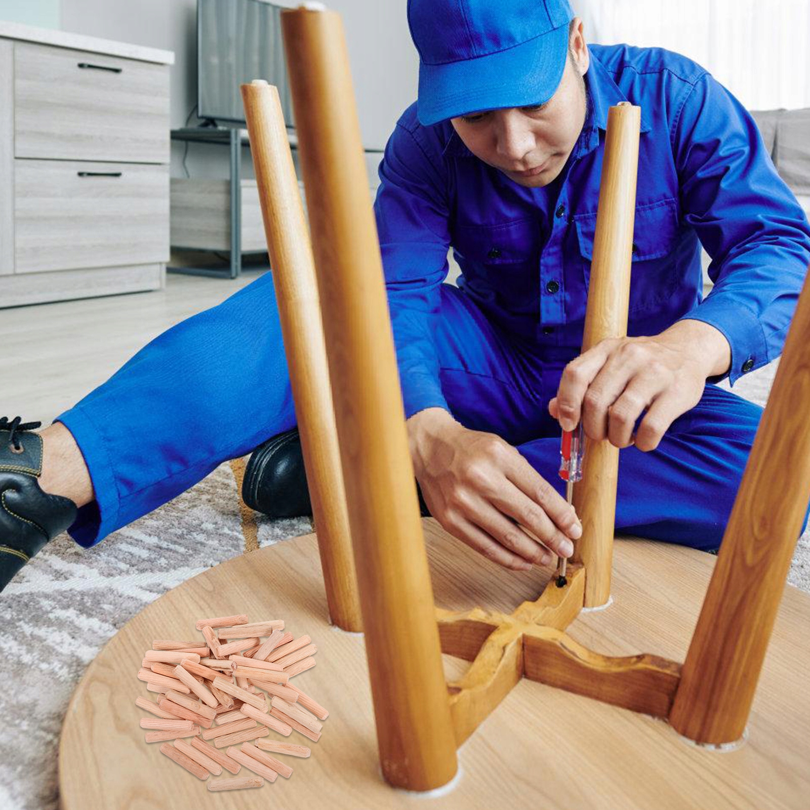 1 TORBA DREWNIANE KOŁKI DREWNIANE KABLOWANE Kod producenta 687365