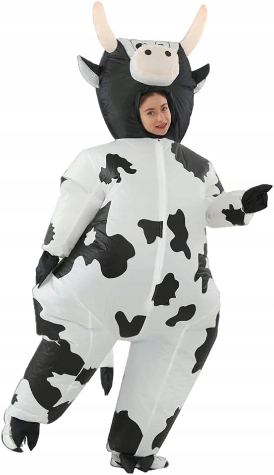 Kostým Kráva Cosplay Nafukovací s pumpičkou Halloween Převlek P26.9