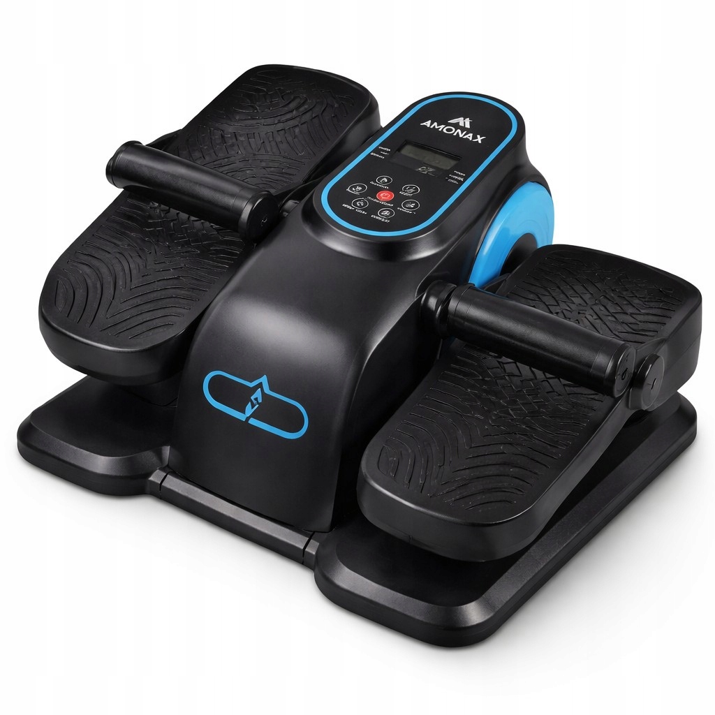 Trenażer eliptyczny Amonax elektryczny mini rower rehabilitacyjny pilot LCD