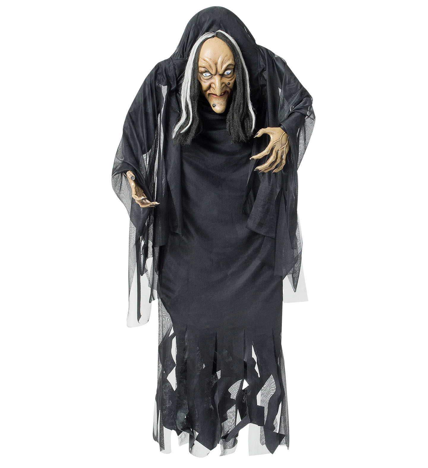 Černá čarodějnice dekorace na zavěšení 140 cm