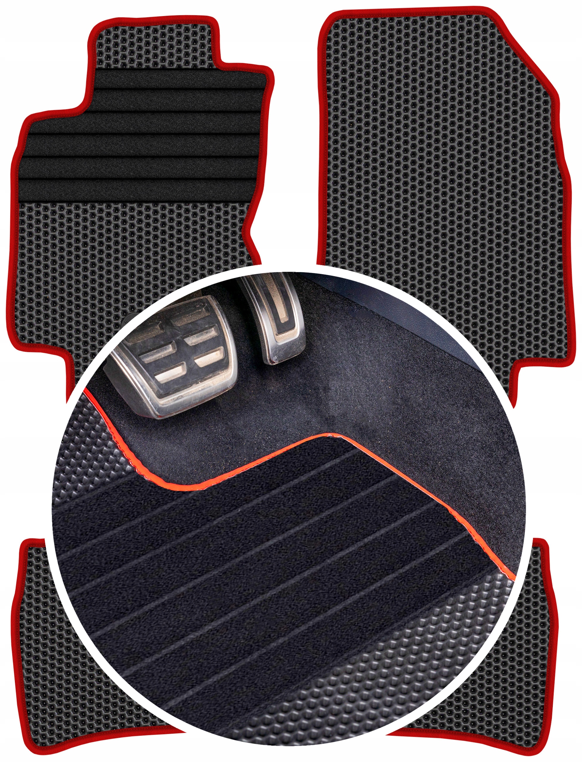 Nissan Note I 2006-2012 Gumové koberce Eva Eternity Plátky Medu
