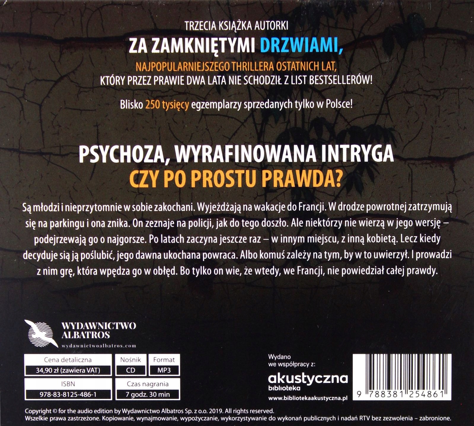POZWÓL MI WRÓCIĆ - B. A. PARIS [AUDIOBOOK] Stan opakowania oryginalne