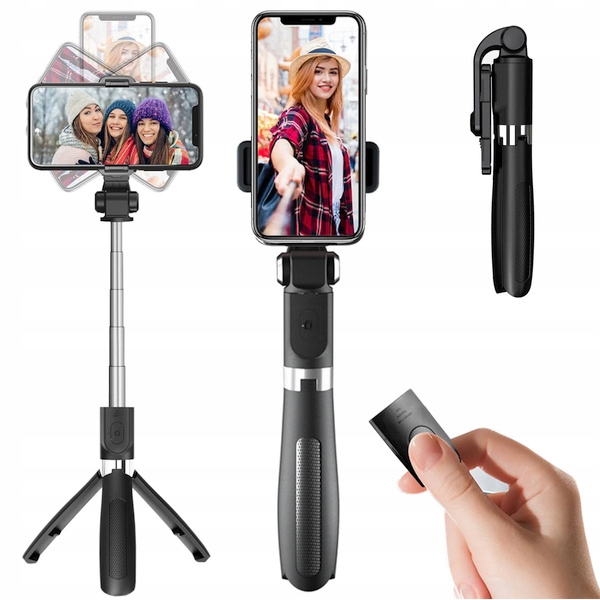 Kij selfie stick pilot do Apple iPhone XR Kolor czarny