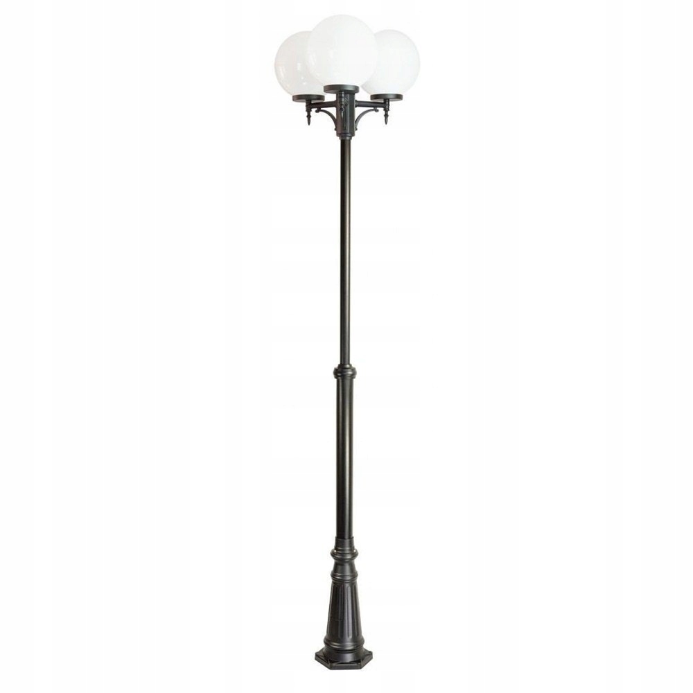 Lampa masztowa czarna Kule Classic do oświetlenia parkowego dróg ścieżek