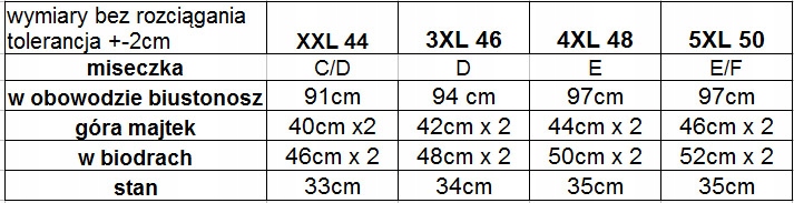 BIKINI STRÓJ KĄPIELOWY KWIATY PLUS SIZE DUŻE ROZMIARY WYSOKI STAN 5XL 50 Materiał dominujący poliamid