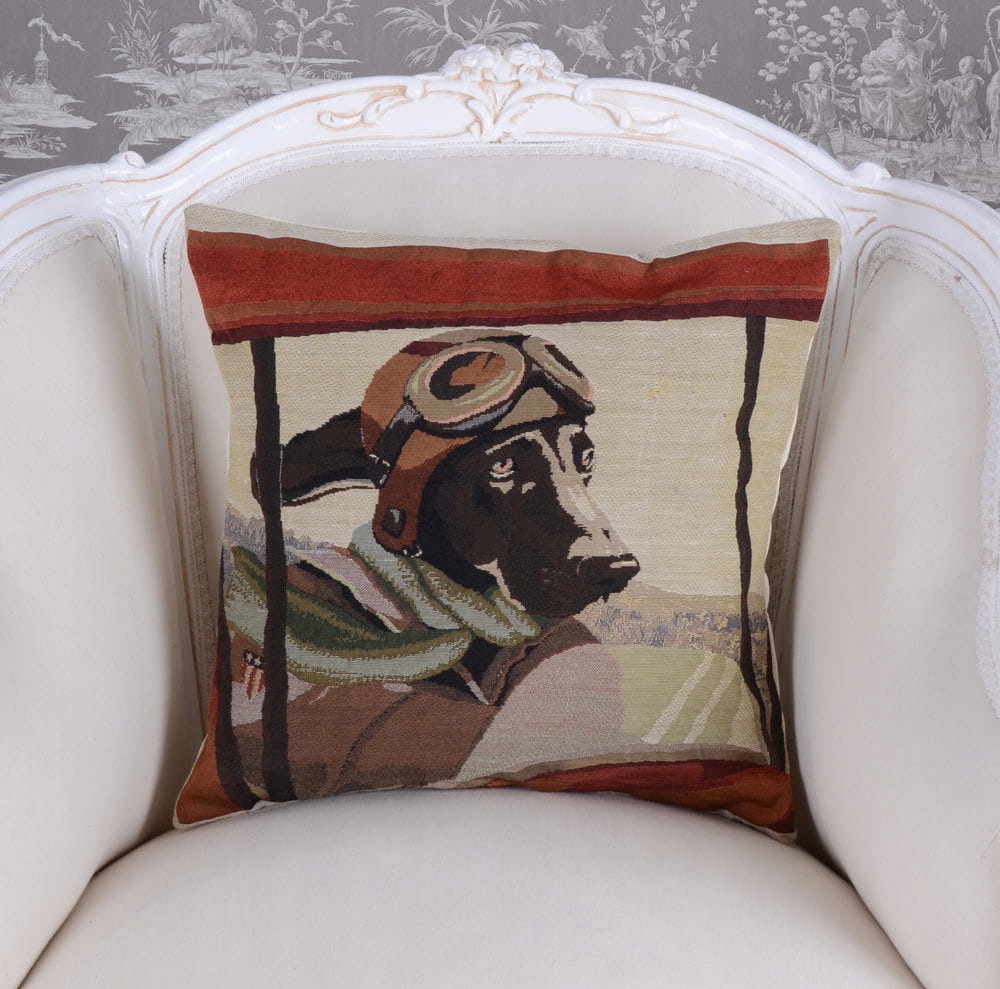 Poszewka na Poduszkę z Motywem Psa Retro