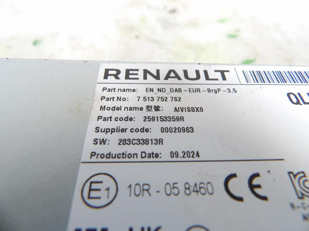 module autoradio navigation RENAULT MEGANE IV 259153359R