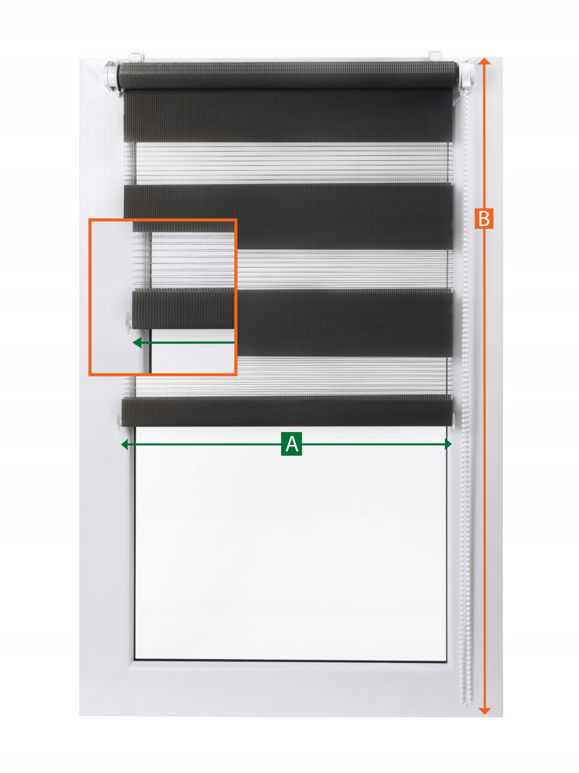 ROLETA ROLETY DZIEŃ I NOC 64x150 CM 20 KOLORÓW Waga produktu z opakowaniem jednostkowym 1 kg