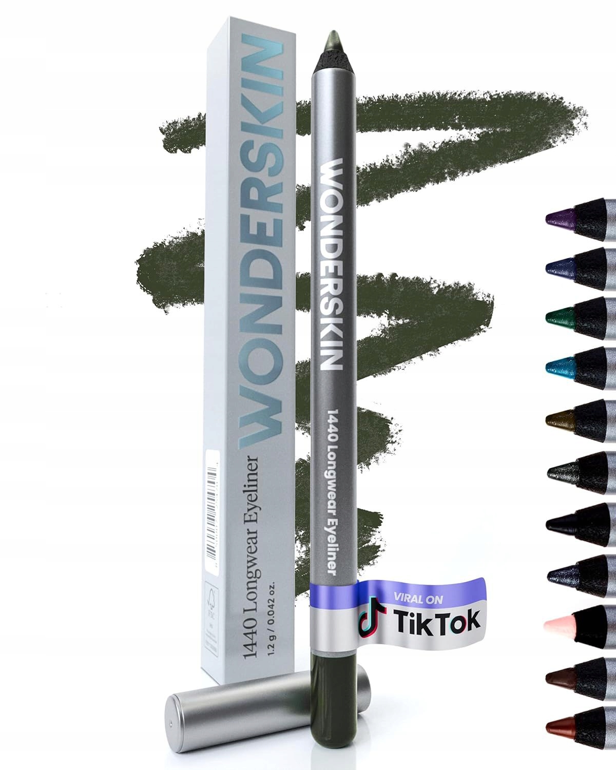 Wonderskin 1440 Dlouhotrvající Oční Linka Olivová