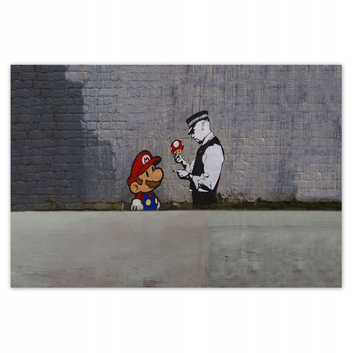 Fototapety 104x70 Banksy Houbař Policie