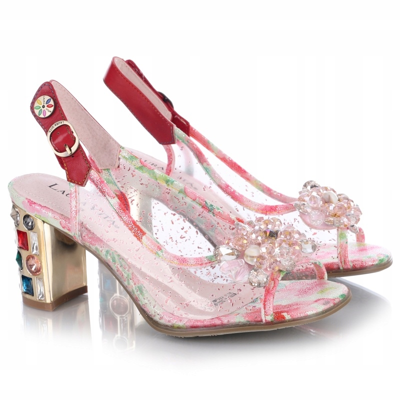 Dámské lodičky Laura Vita Missy 01 Rouge SL5242-1 barevné Kůže VEL.39