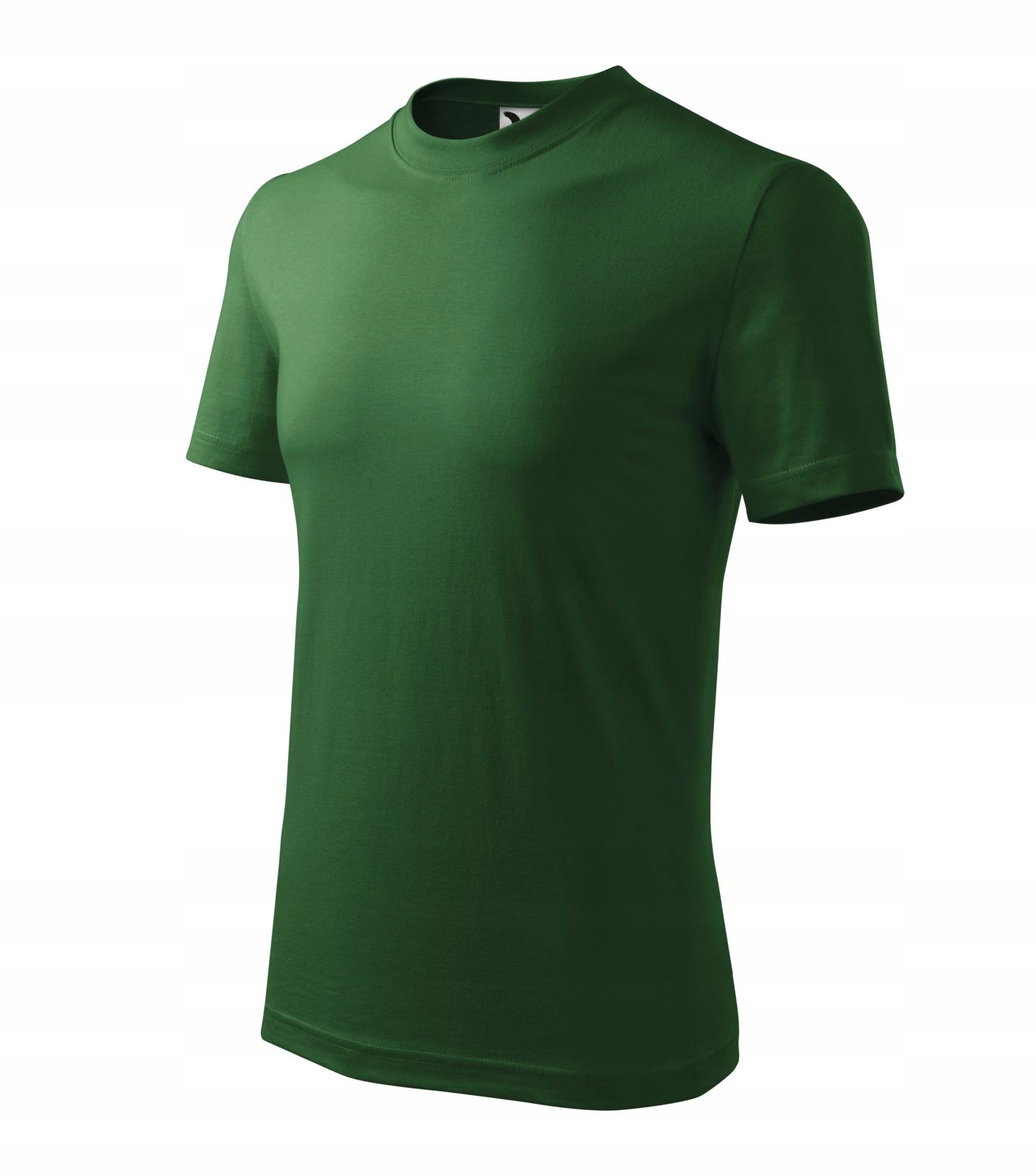 

T-shirt Męski Gruba Koszulka malfini Zielona M