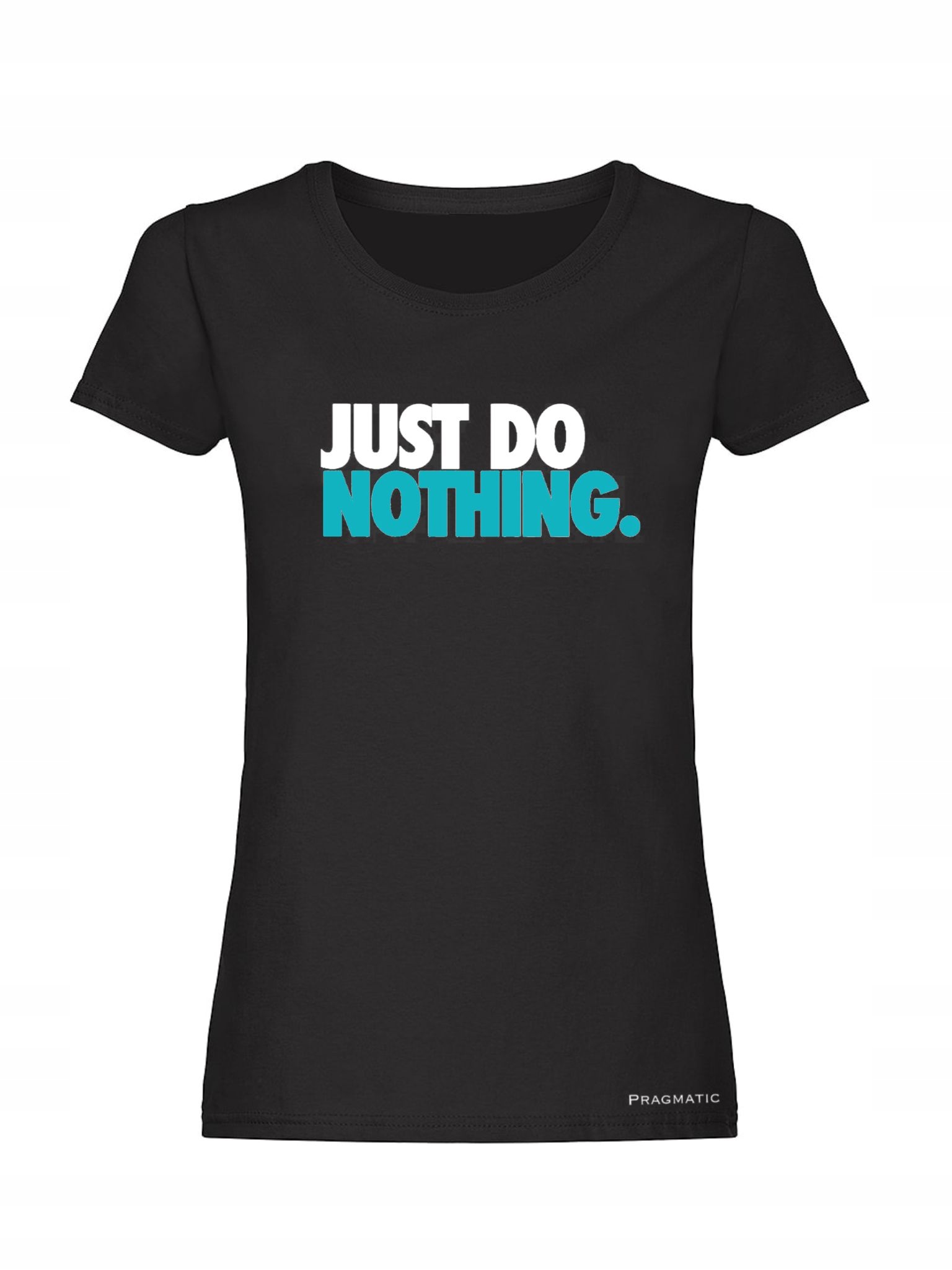 

Koszulka Damska Czarna T-shirt Just Do Nothing XXL