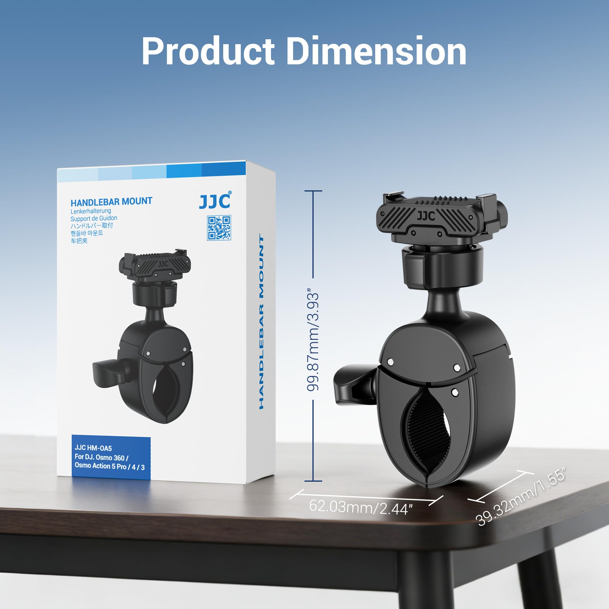 Uchwyt Magnetyczny Na Kierownicę Motocykla DJI Osmo Action 5 Pro JJC — miniatura 6