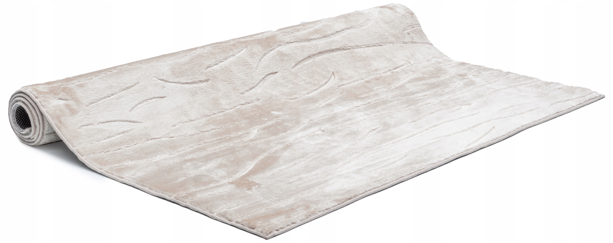 DYWAN GLAMOUR CHODNIK DO SYPIALNI MIĘKKI CIEPŁY BEŻOWY POŁYSK 60x100cm Marka e-floor