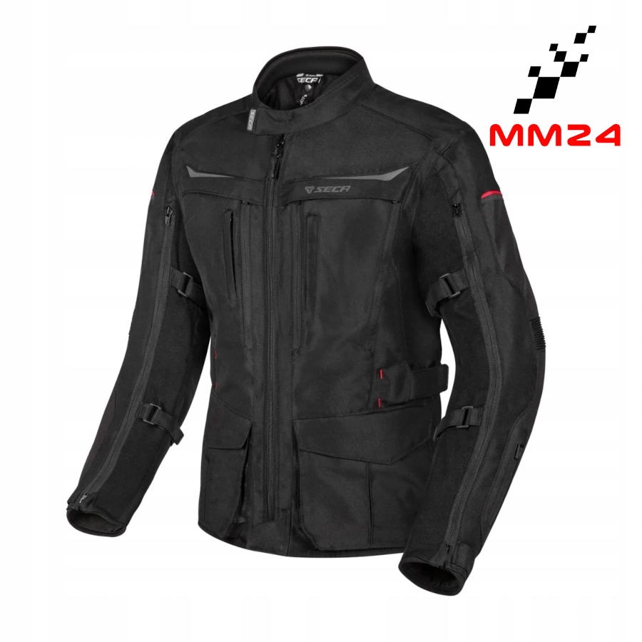 Pánska Turistická Motocyklová Bunda Seca Discovery Black Membrana Veľ. 3XL