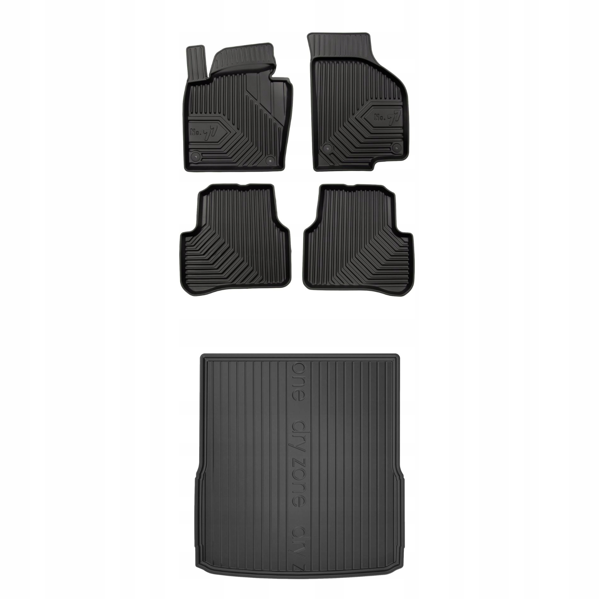 Sada gumových kobercov a rohoží pre Vw Passat B6 2005-2010/Passat B7 2010-2014